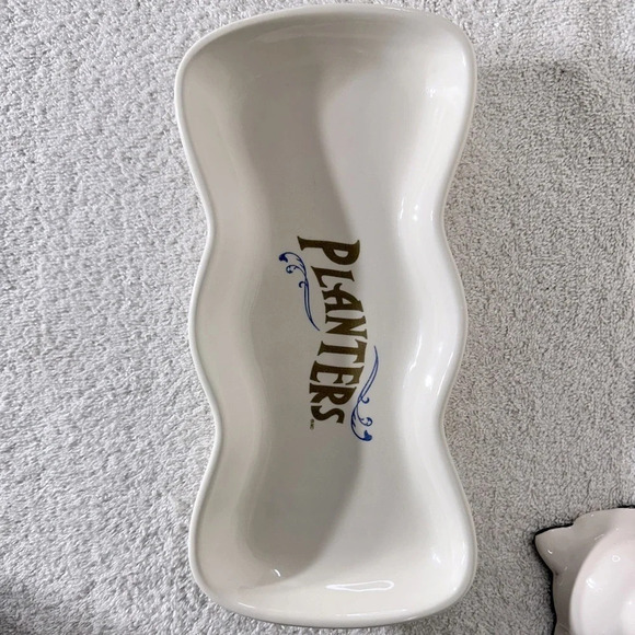 Vintage Planters Peanuts Serving Tray With Two Small  Bowls - Picture 7 of 14